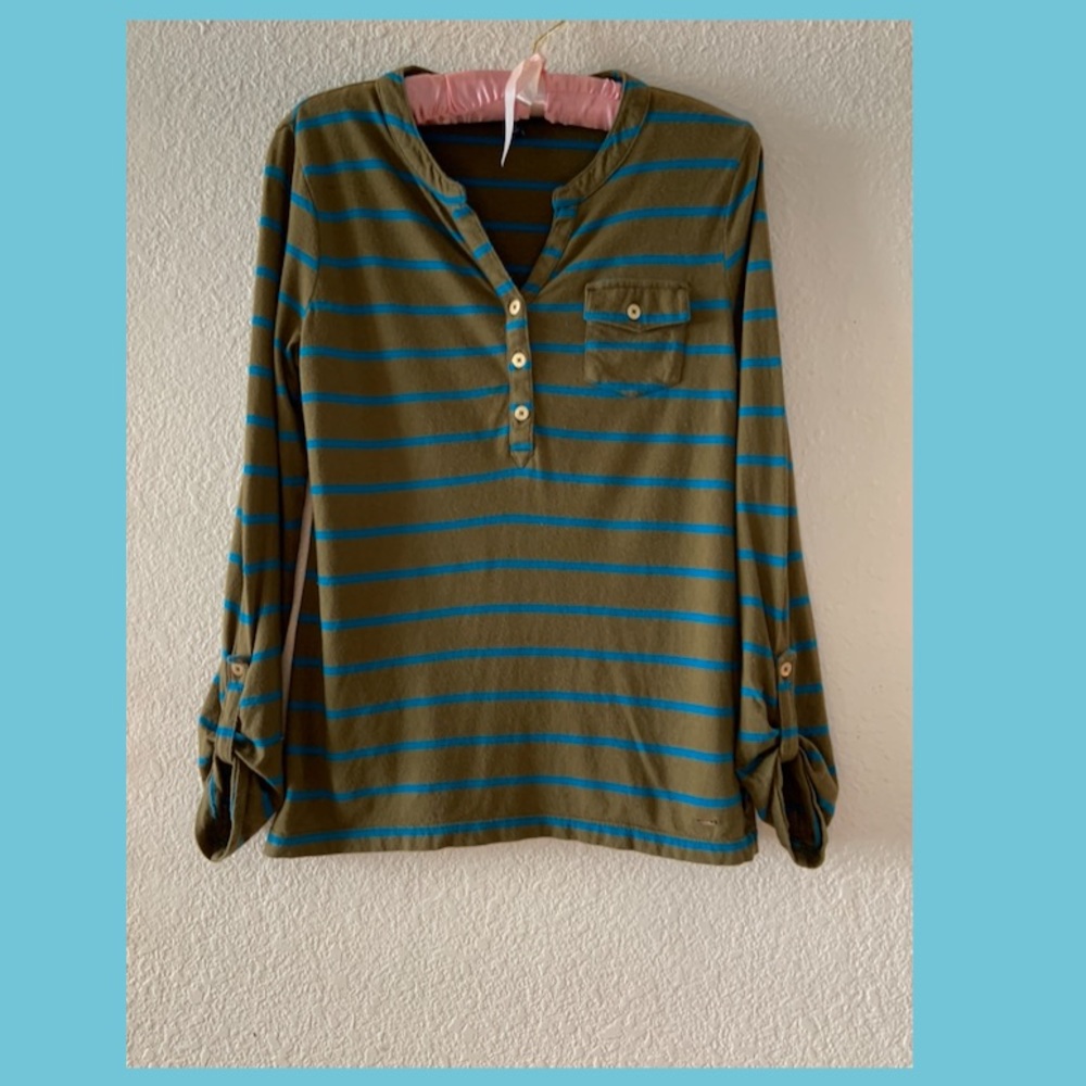 Tommy Hilfiger | Tab-Sleeve Shirt | Small | GUC
